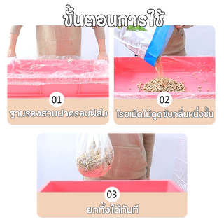 PETLUSCI® ฟิล์มพลาสติกรองถาดกรงสัตว์เลี้ยง 10ชิ้น/แพ็ค กระต่าย หนูตะเภา ฟิล์มพลาสติกกรงสั