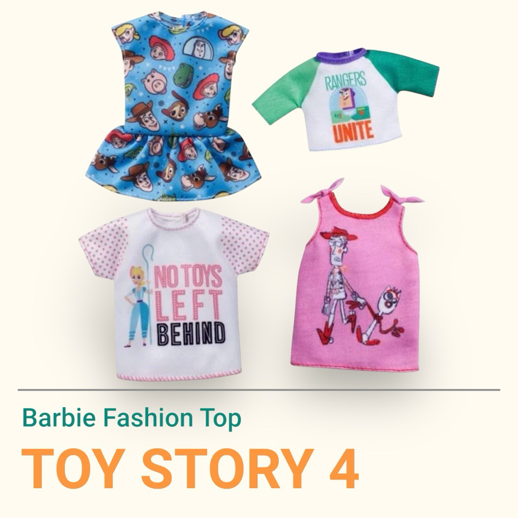 🔥CLEARANCE SALE🔥เสื้อบาร์บี้ลาย TOY STORY 4 ลิขสิทธิ์แท้ 👘 Fashions fit most Barbie dolls 👕