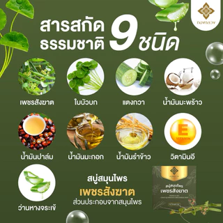 1 เเถม 1📌เซ็ตดูเเลริดสีดวง พลูคาวเเคปซูล + สบู่เพชรสังฆาต ✅