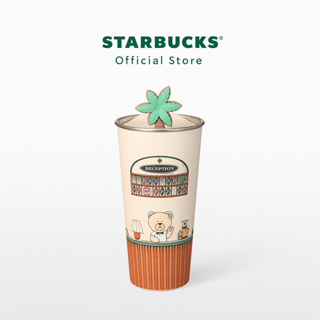 Starbucks Stainless Steel Bearista Resort Front Desk Tumbler 16oz. ทัมเบลอร์สตาร์บัคส์สแตนเลสสตีล ขนาด 16ออนซ์ A11179880