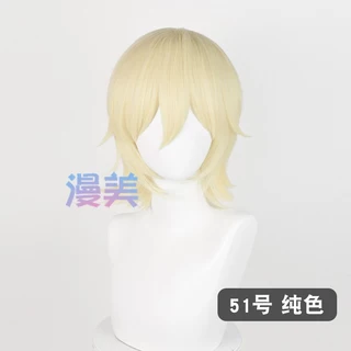 จัดส่งวันเดียวกรุงเท | MANMEI | 37cm Cosplay Wig Universal Cos Extend Upturned Short Hair วิกผมคอสเพลย์ วิกผมสีดำ