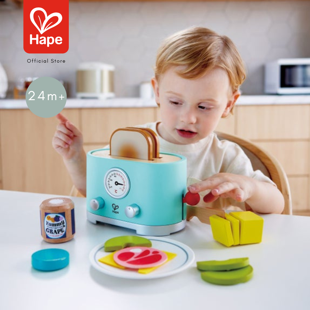 Hape - Ding & Pop-up Toaster محمصة خبز للعب 24m+ صورة 3