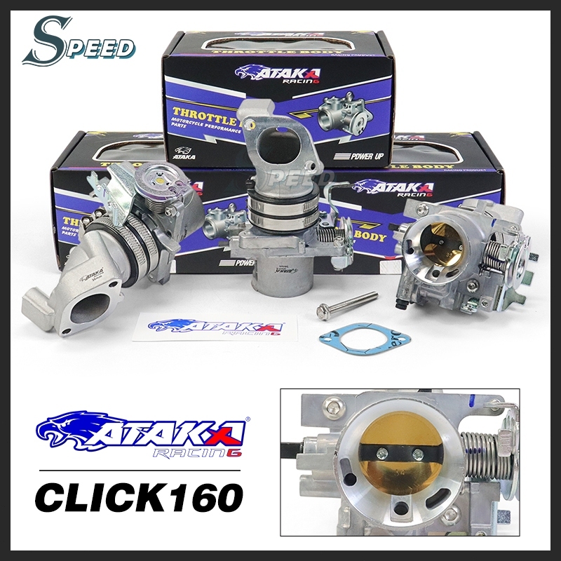 ATAKA เรือนลิ้นเร่งแต่ง For Click160 VARIO160 GIORNO LEAD 32/34/36MM ลิ้นปีกผีเสื้อแบบดัดแปลง