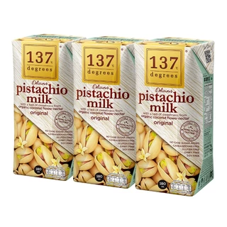 (แพ็ค3) 137 ดีกรี นมพิสตาชิโอ สูตรดั้งเดิม ขนาด 180ml x 3 กล่อง (Pistachio Milk Original 137 Degrees Brand)