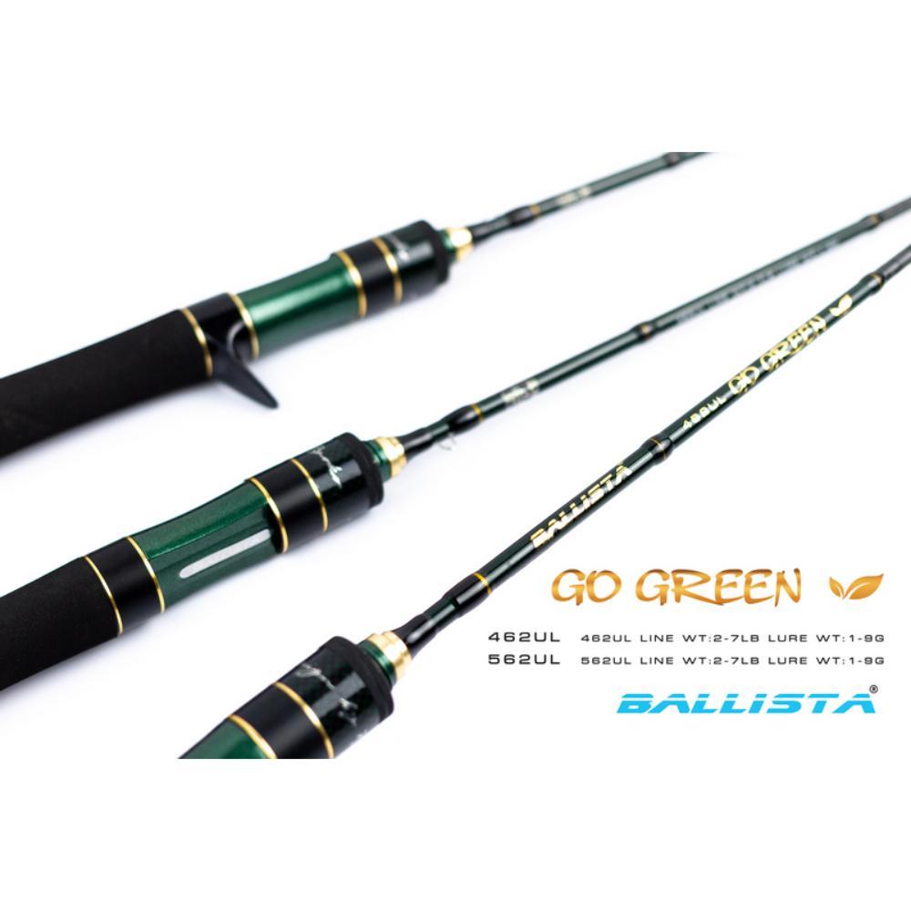 Ryoko Ballista Go Green เป็นคันเบ็ดสปินนิ่งแบบ Ultralight สำหรับการตกปลาเหยื่อปลอมขนาดเล็ก