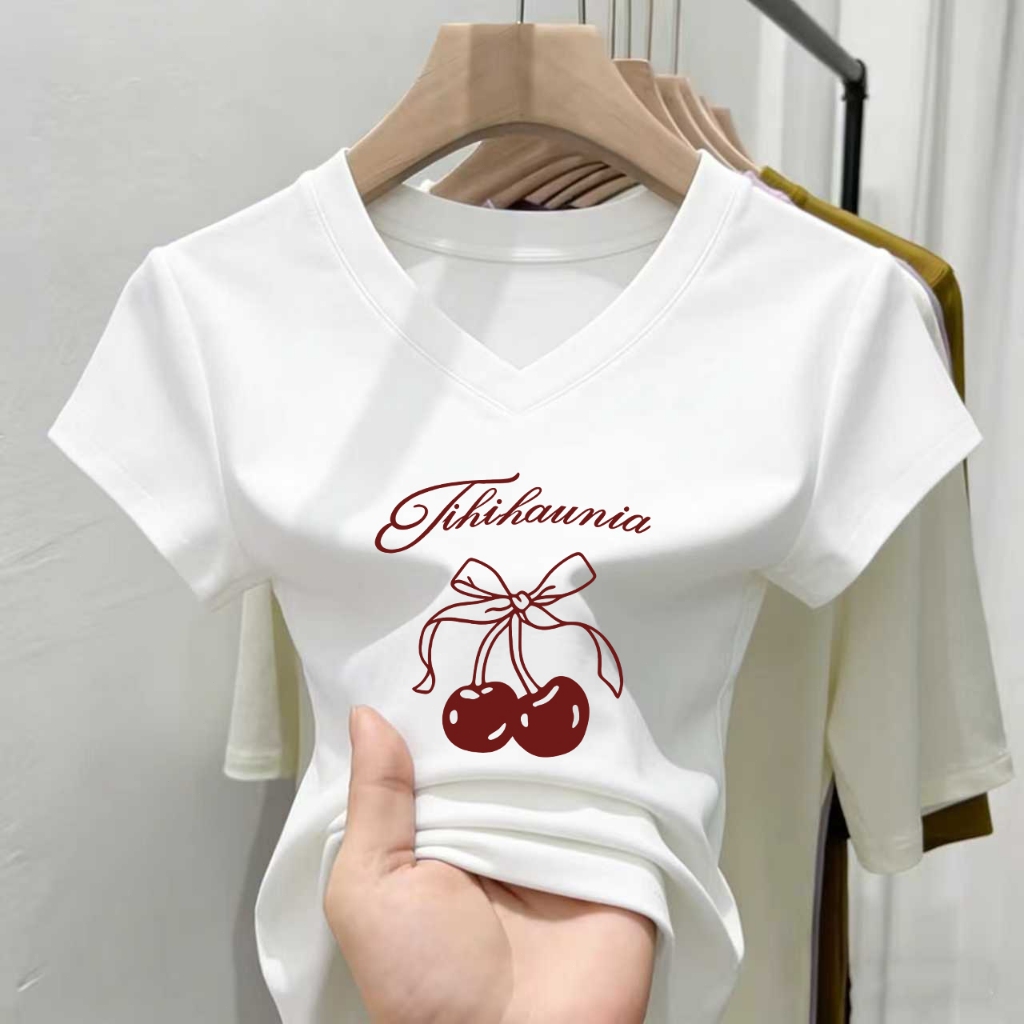 มีให้เลือก 5 สี ตั้งแต่ไซส์ M ถึง 3XL เนื้อผ้าโปร่งสบาย ระบายอากาศได้ดี ราคาส่ง เสื้อผู้หญิงทรงเข้ารูป สไตล์เกาหลีวัยรุ่