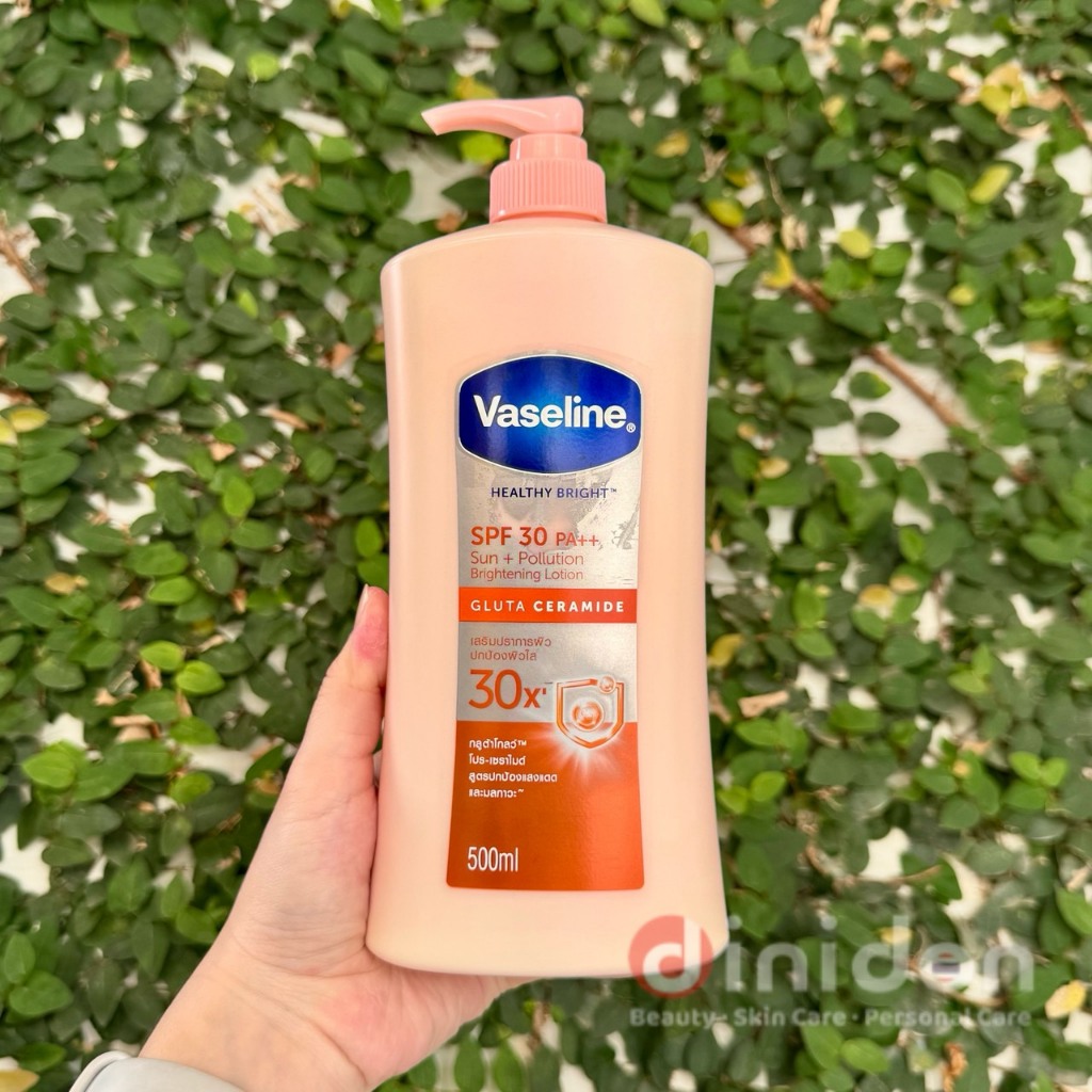 ((dinidon shop)) Vaseline Healthy Bright SPF30 PA++ 500 Ml.