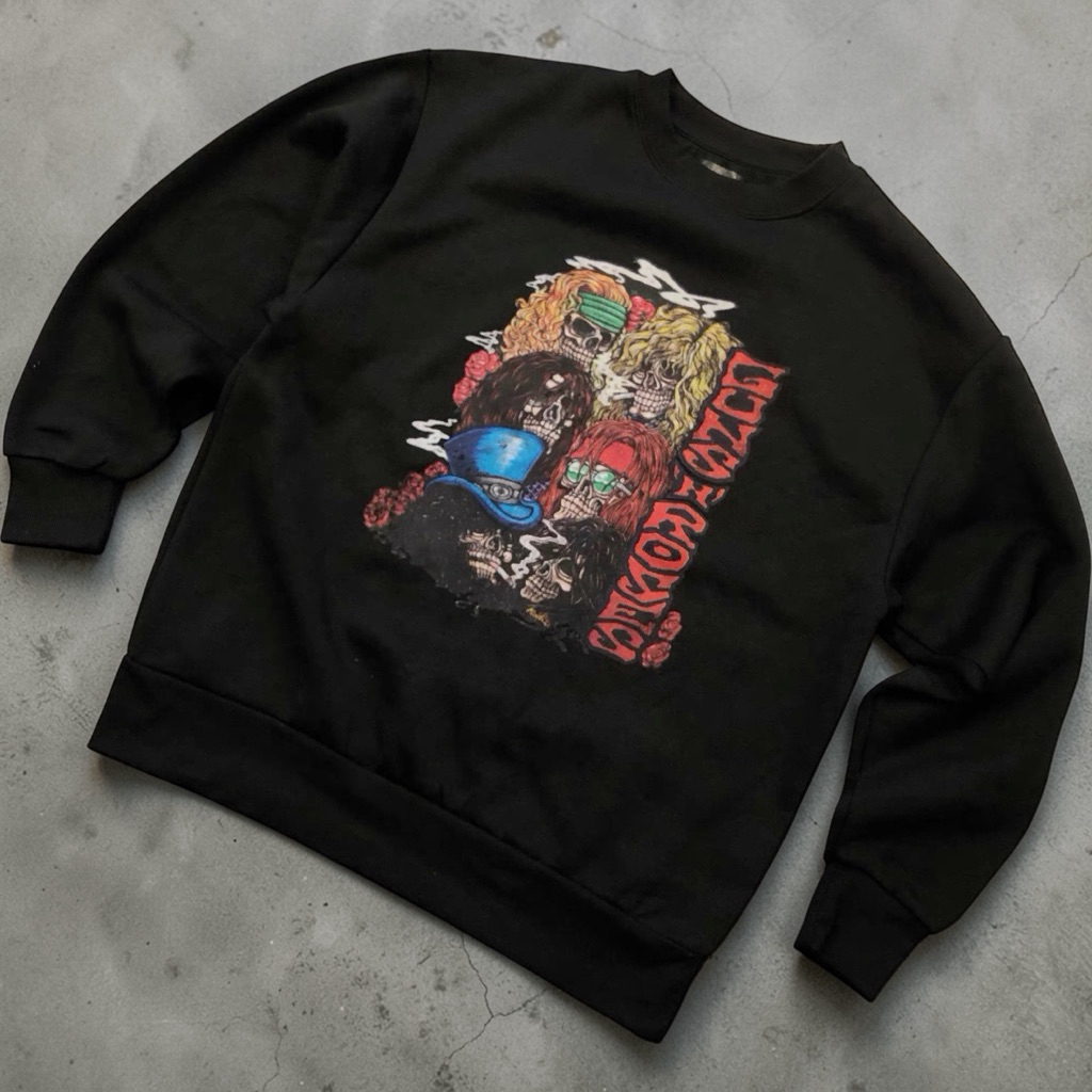 GUNS N' ROSES  SWEATSHIRT ▪️เสื้อวง Guns -n- Roses ▪️ (TS786)