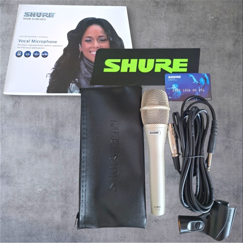 ไมค์โครโฟน SHURE KSM9 ดูดเสียงดี Super Cardioid เหมาะสำหรับนักร้องมืออาชีพ
