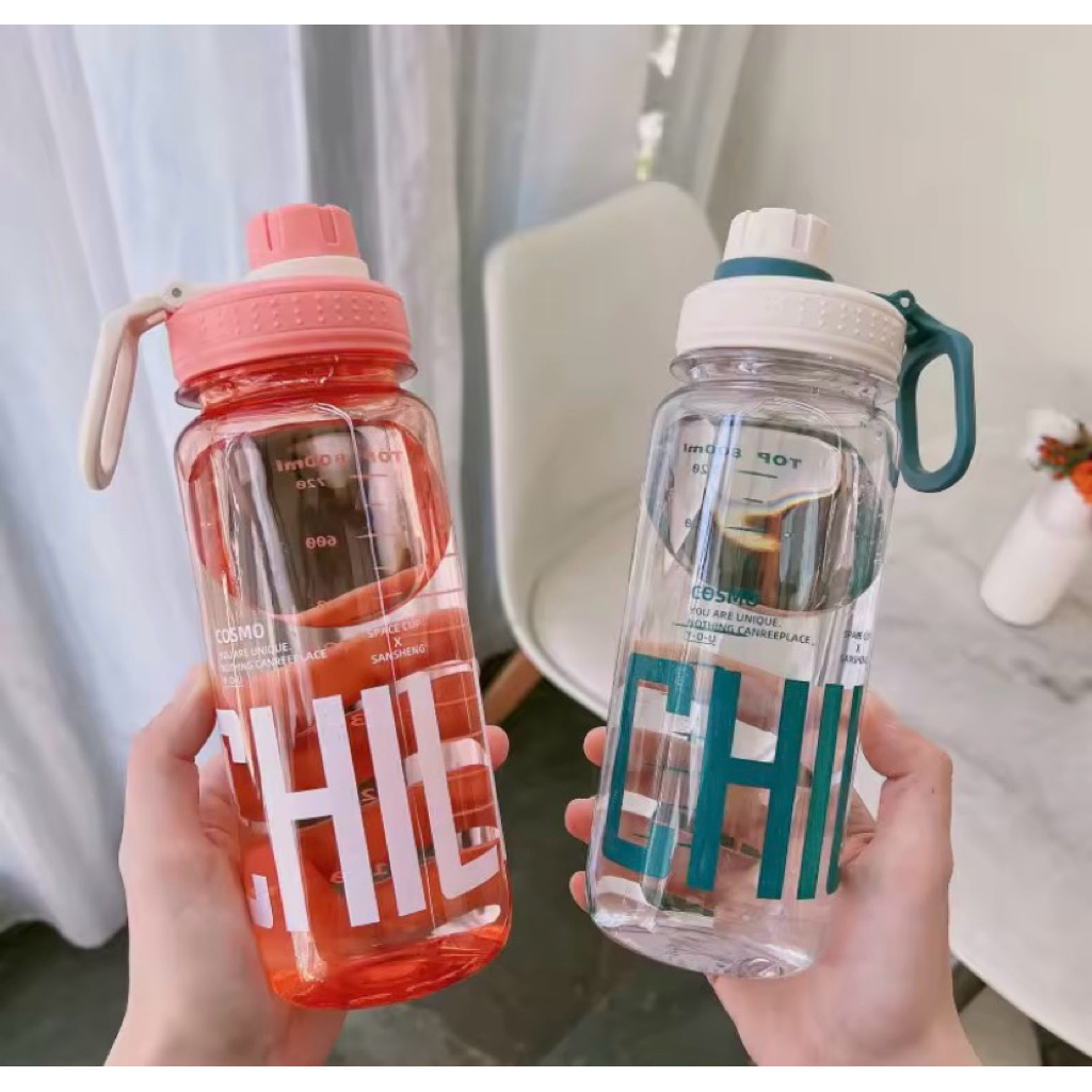 1000ml ขวดน้ำ ขวดน้ำดื่มพกพา สำหรับกีฬากลางแจ้ง ยิม