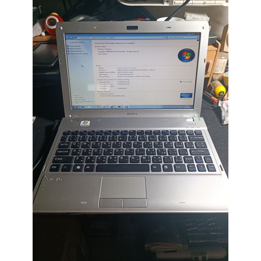 netbook sony vaio มือสองใช้งานปรกติ