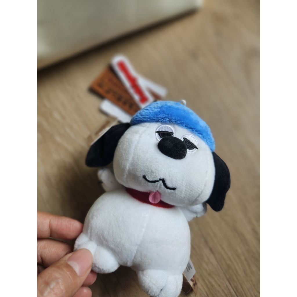 พวงกุญแจ/ที่ห้อยกระเป๋า ตุ๊กตา Snoopy Peanuts Olaf  หมาสีขาว หน้าตลก ใส่หมวกสีฟ้าตัวละครพิเศษ จาก Pe
