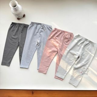 FUFU กางเกงเลกกิ้งเด็ก สีพื้น สีเอิร์ทโทน Size S-L อายุ 6m-7…
