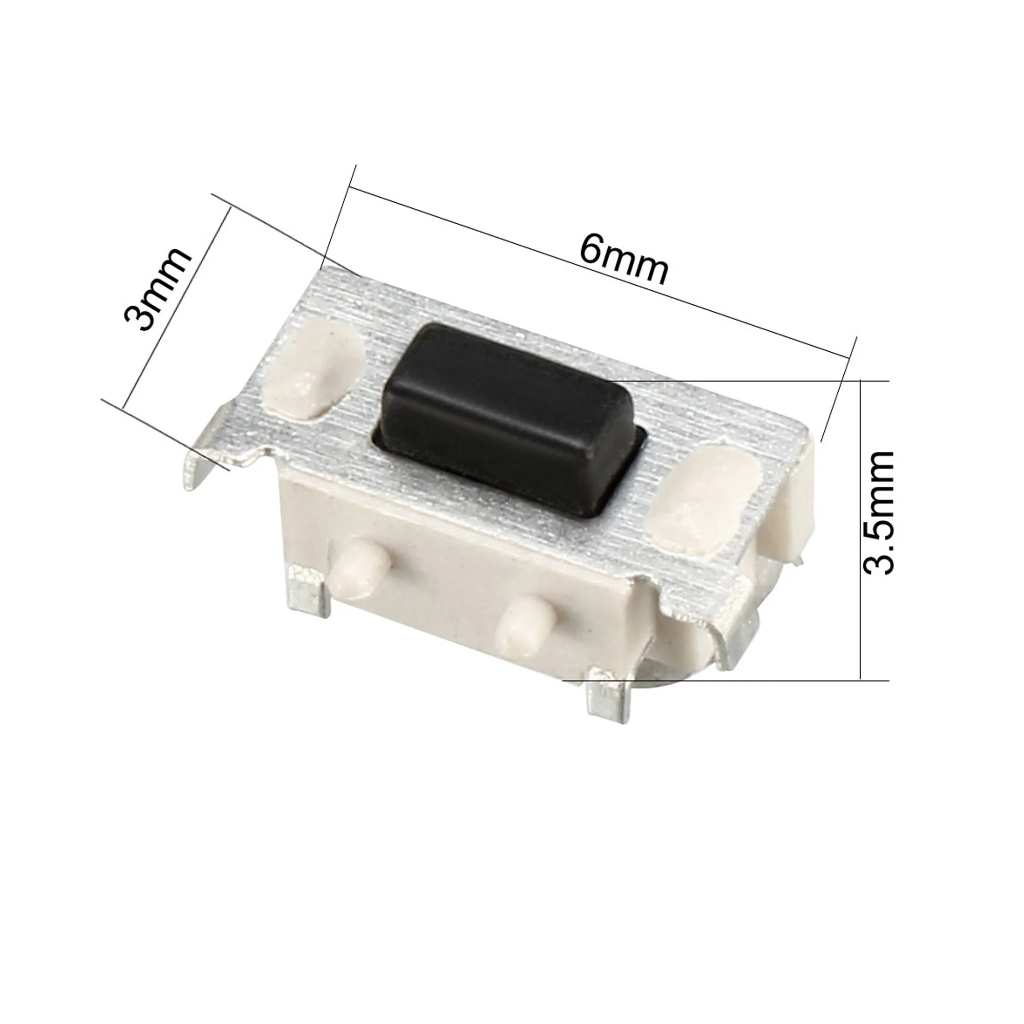 Momentary Tact Tactile Push Button Switch Surface Mounted Devices SMT PCB 2 Pin 3x6x3.5mm