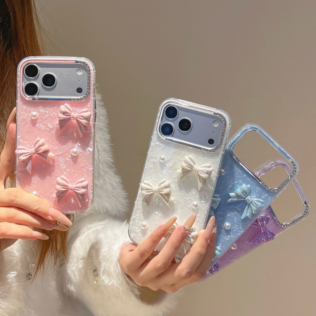 AD613 New case เคสเรซิ่นโบว์ สำหรับI11-17PM กันกระแทกได้ สินค้าพร้อมจัดส่งจากไทย ราคา ถูกที่สุด ดีลบีเคเค
