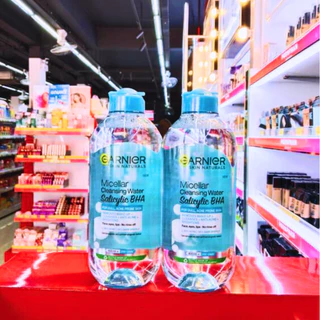 (2 ขวด) Garnier การ์นิเย่ ไมเซล่า คลีนซิ่ง วอเตอร์ อีเวน ฟอร์ เซนซิทีฟ สกิน ล้างเครื่องสำอาง 400 มล.