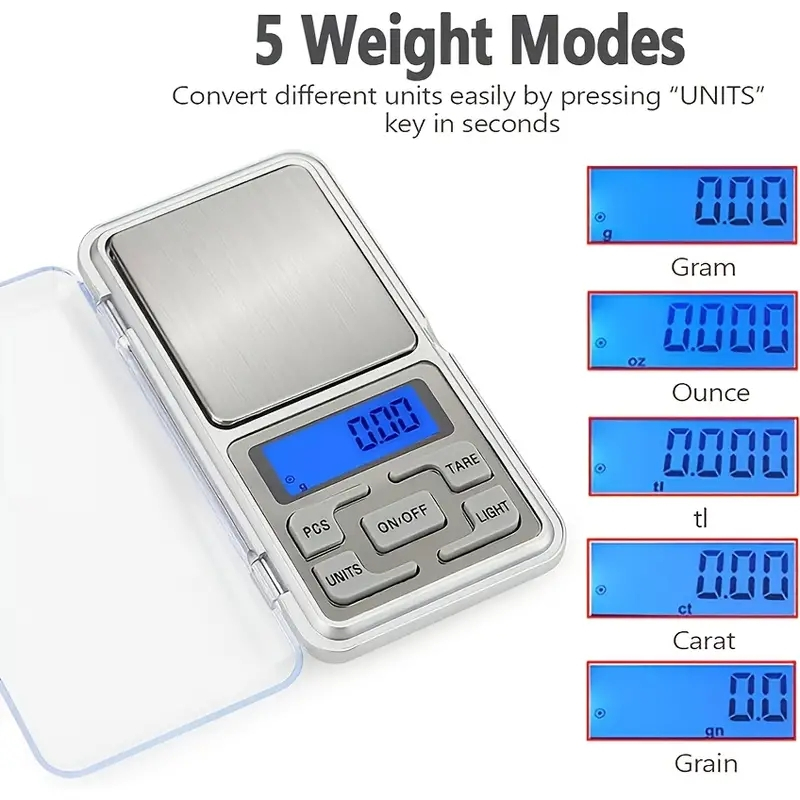 【500g/0.01g】เครื่องชั่งดิจิตอล LCD ตราชั่งทอง ตราชั่งจิวเวอรี่ ความแม่นยำสูง ชั่งได้สูงสุด 500g ทศนิยม 1 จุด 0.01g LCD D