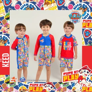 ✨NEW✨ KEED X Paw Patrol Collection ชุดว่ายน้ำเด็กผู้ชาย สีแดงน้ำเงิน กัน UV50+