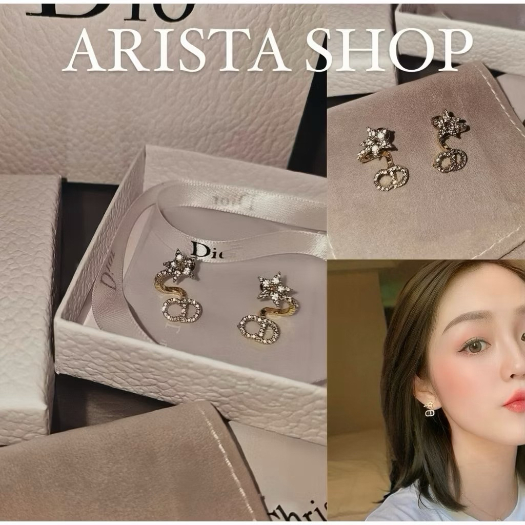 ❌ส่งไว 1 วัน❌ต่างหู Star ⭐️ D Earrings (สีทอง)