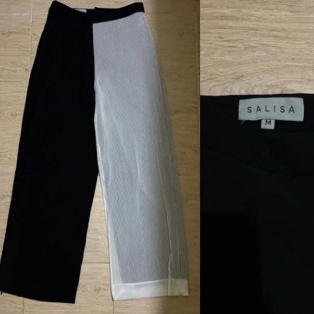กางเกง Salisa SALISA - TROUSERS06 high waist pants มีซิปข้างที่ขากางเกง