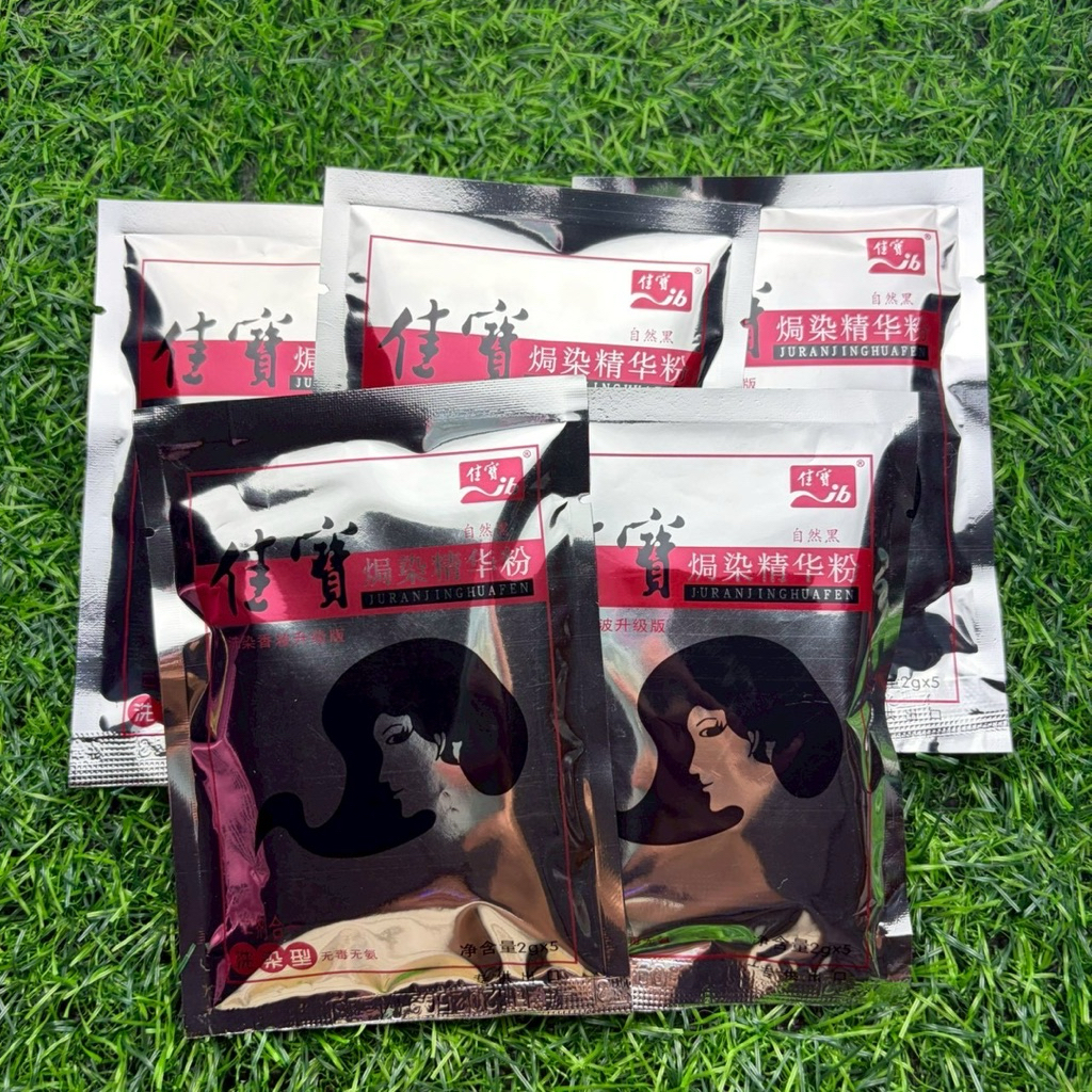 [เซ็ต 5 ซอง] | Jabao จาเป่าครีมย้อมผมดำ ปิดผมขาว จาเป่า ยาย้อม