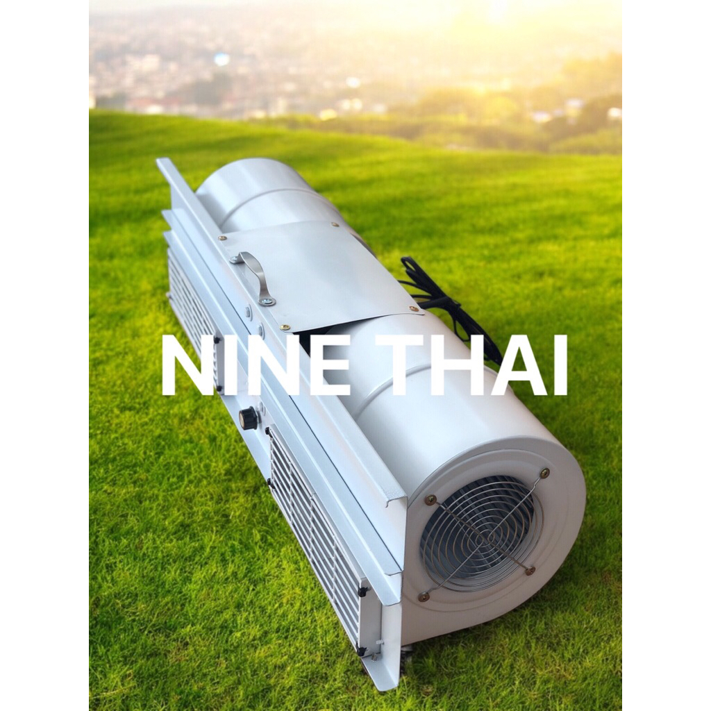 พัดลมโบลเวอร์แอร์พัดลมโบลเวอร์ BLOWER สีขาวรุ่นสวิตช์หมุนวอลุ่มปรับระดับได้ เสริมตาข่าย4 ช่อง