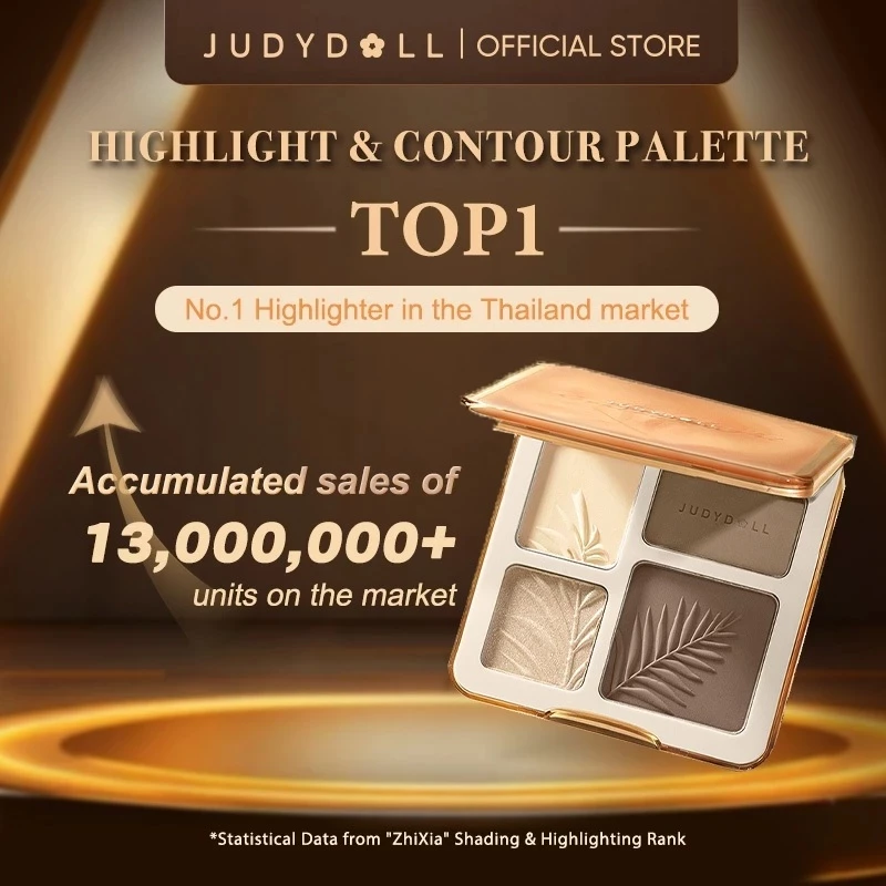 【ส่งจากไทย】JUDYDOLL HIGHLIGHT & CONTOUR 9g จูดี้ดอล ไฮท์ไลท์ & คอนทัวร์ กันน้ำ ติดทนนาน thumbnail 4
