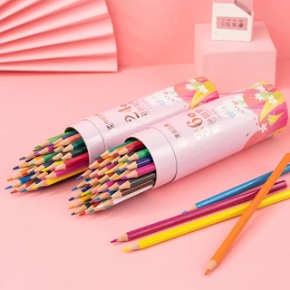 ดินสอ ดินสอสีไม้ ดินสอสีลบได้ ชุดดินสอสีไม้ลบได้ มี2แบบให้เลือก 12สี/18สี/24สี 1 กล่อง