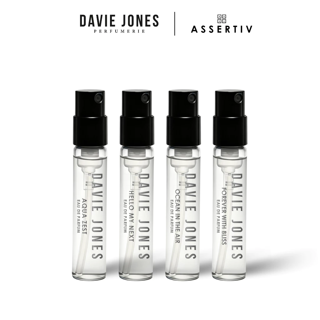 DAVIE JONES น้ำหอม Assertiv 4 กลิ่น ขนาด 2.5 ml. & Discovery Set