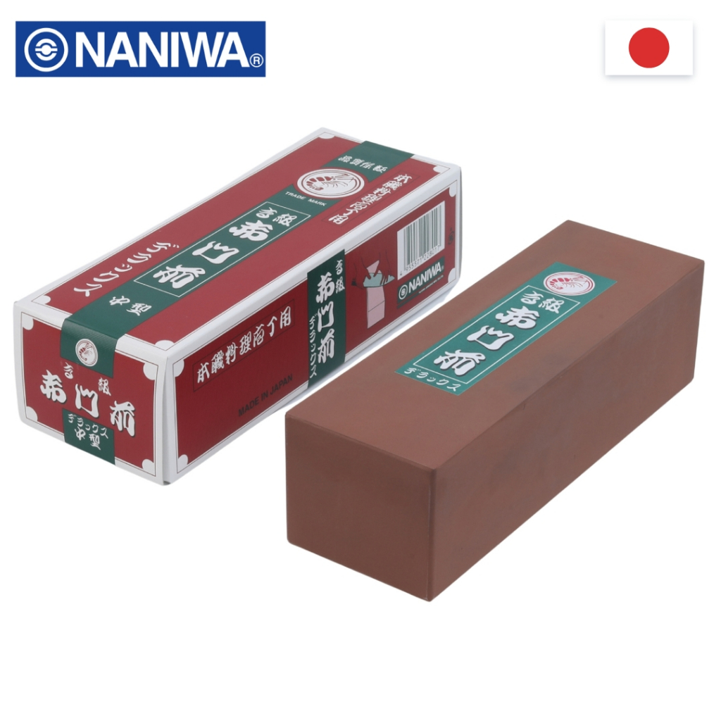 หินลับมีดญี่ปุ่น Akamonzen #1000 กริท NANIWA (Made in Japan)
