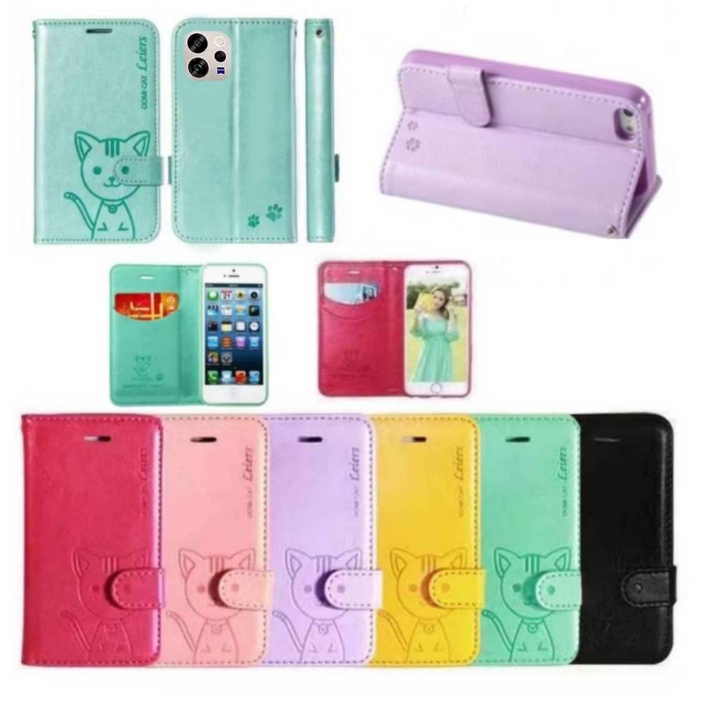 เคสล็อคได้ ฝาพับ สำหรับ VIVO V70 Y12S Y20 Y30 V19 V17 Y19 Y11 Y12 Y17 Y93 Y91 Y1S Y95 V15 V11i มีช่องเสียบบัตร  Domicat