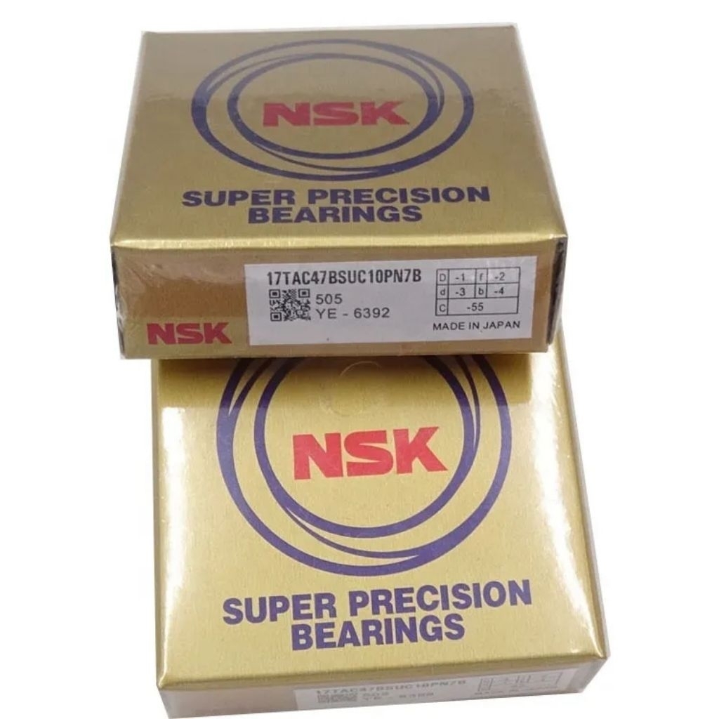 .ญี่ปุ่น NSK DDU-ซีลยาง (ใช้กับCNC)  แบริ่งคุณภาพสูง ใส่เครื่องCNC 15TAC47 17TAC47 20TAC47 25TAC62 3