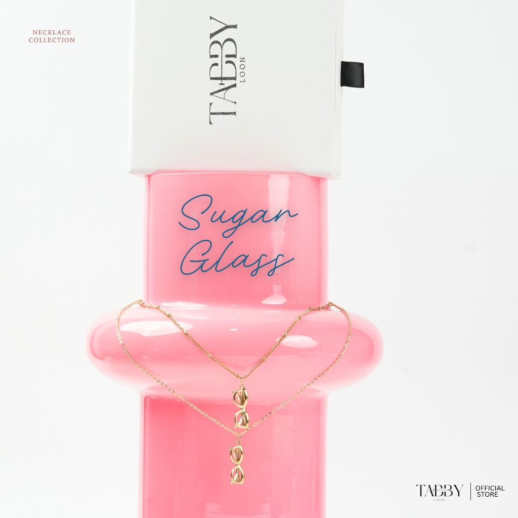Tabby Loon สร้อยคอSugar Glass Necklace Collectionแถมกล่อง