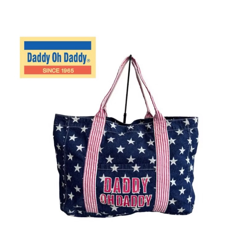 Daddy Oh Daddy USA กระเป๋าสะพายไหล่ ยีนส์ วินเทจ
