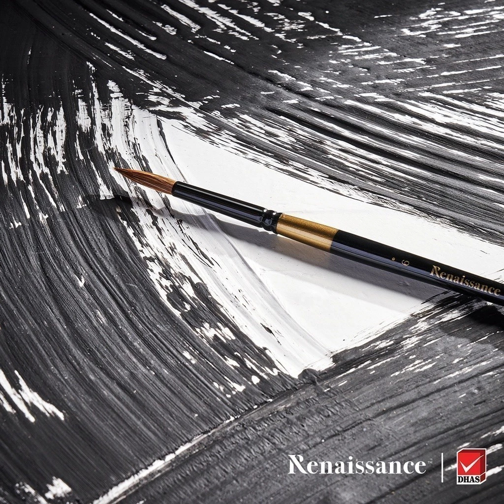Renaissance พู่กัน พู่กันสีน้ำขนสัตว์ แบลคซีรี่ย์ จำนวน 1 ด้าม (2/2) — صورة 4