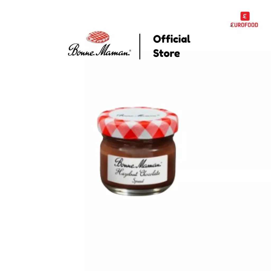 BONNE MAMAN HAZELNUT CHOCOLATE SPREAD 25G / บอนน์มาม็อง รสช็อกโกแลตผสมเฮเซลนัทขนาด 25 กรัม