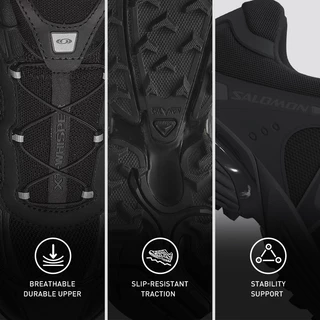 SALOMON XT-WHISPER Black Unisex Sportstyle Sneakers รองเท้าสนีกเกอร์ L47762000 Official Store