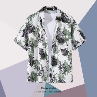 สินค้าจำเป็นวันสงกรานต์! เสื้อฮาวายลายดอกไม้ บางเบ้า แห้งเร็ว ระบายอากาศดี ไม่อึดอัด
