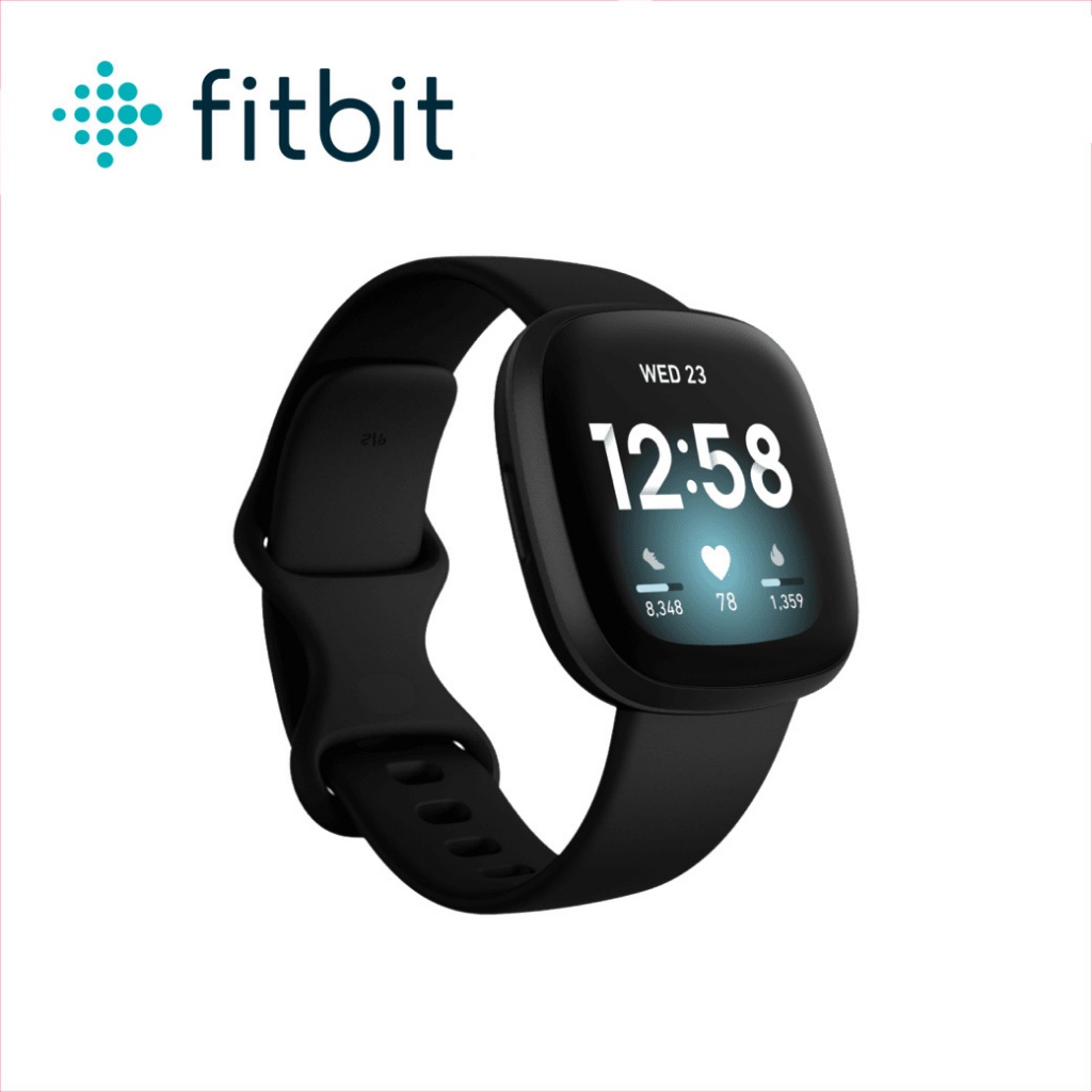 Fitbit Versa 3 Fitness Smartwatch สมาร์ทวอชระดับพรีเมี่ยม พร้อมฟีเจอร์ GPS และการโทร