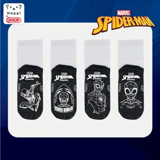 ถุงเท้านักเรียนกันลื่น Happi by Carson ลิขสิทธิ์เเท้ Spiderman แพ็ค 1 คู่ (คละลาย)
