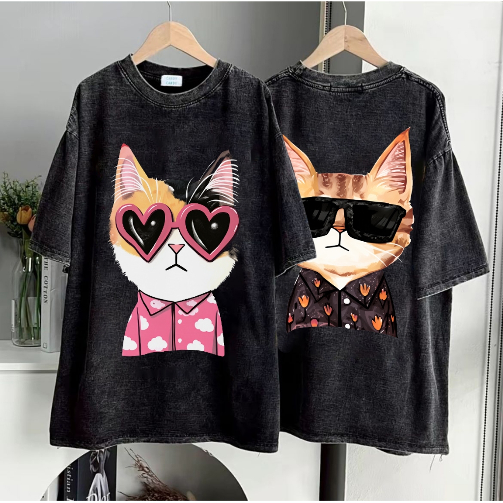 เสื้อยืดสไตล์สตรีทอเมริกันแบบใหม่ ทำจากผ้าฝ้าย 100% ผ่านการซักแล้ว มีไซส์ M-5XL ใส่ได้ทั้งชายและหญิง คอกลม พิมพ์ลายสกรีน