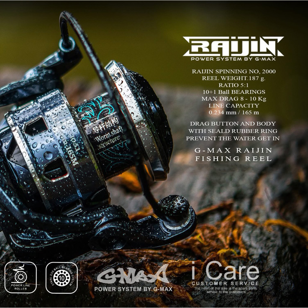 รอกสปินGMAX รุ่นRAIJIN