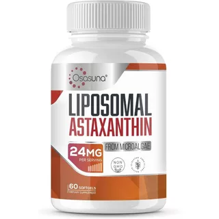 แอสต้าเข้มข้น 24mg Liposomal Antioxidant สูตรดูดซึมดี 60 Softgels (No.765)