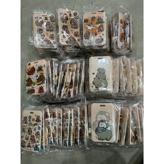 สต๊อกไทย🇹🇭 ซองใส่บัตรแบบสไลด์ ลายน่ารัก (Card Holder) ป้ายห้อยบัตรและสายคล้องคอ CC-04