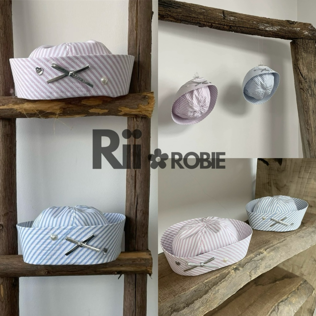 พร้อมส่ง/ส่งด่วน! 🎀 Riirobie.bkk | Sailor hat หมวกกะลาสี แต่งโบว์🎀