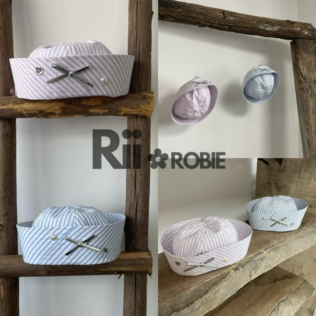พร้อมส่ง/ส่งด่วน! 🎀 Riirobie.bkk | Sailor hat หมวกกะลาสี แต่งโบว์🎀