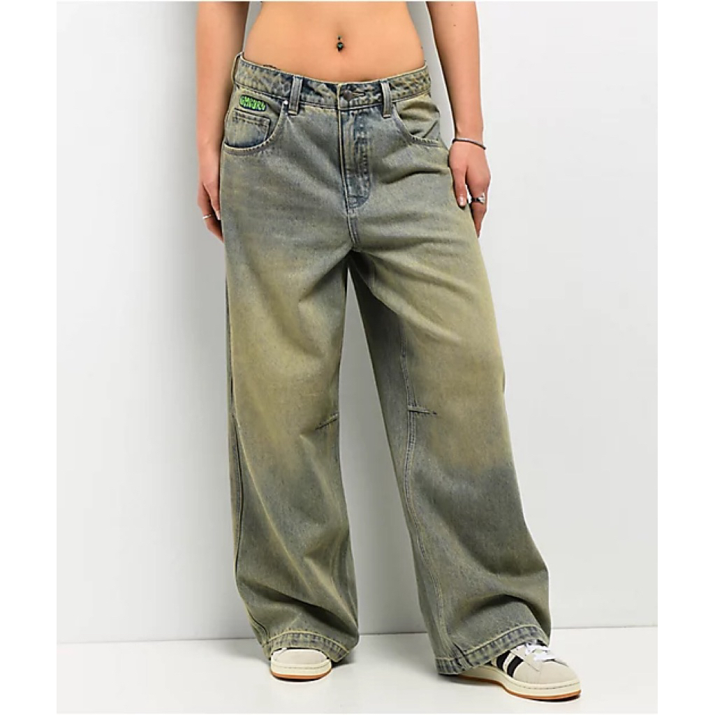 (ใหม่)Empyre Low Rise Wide Leg Jeans เอว 28 สะโพก 44 ยาว 41 เป้า 12 ปลายขา 12