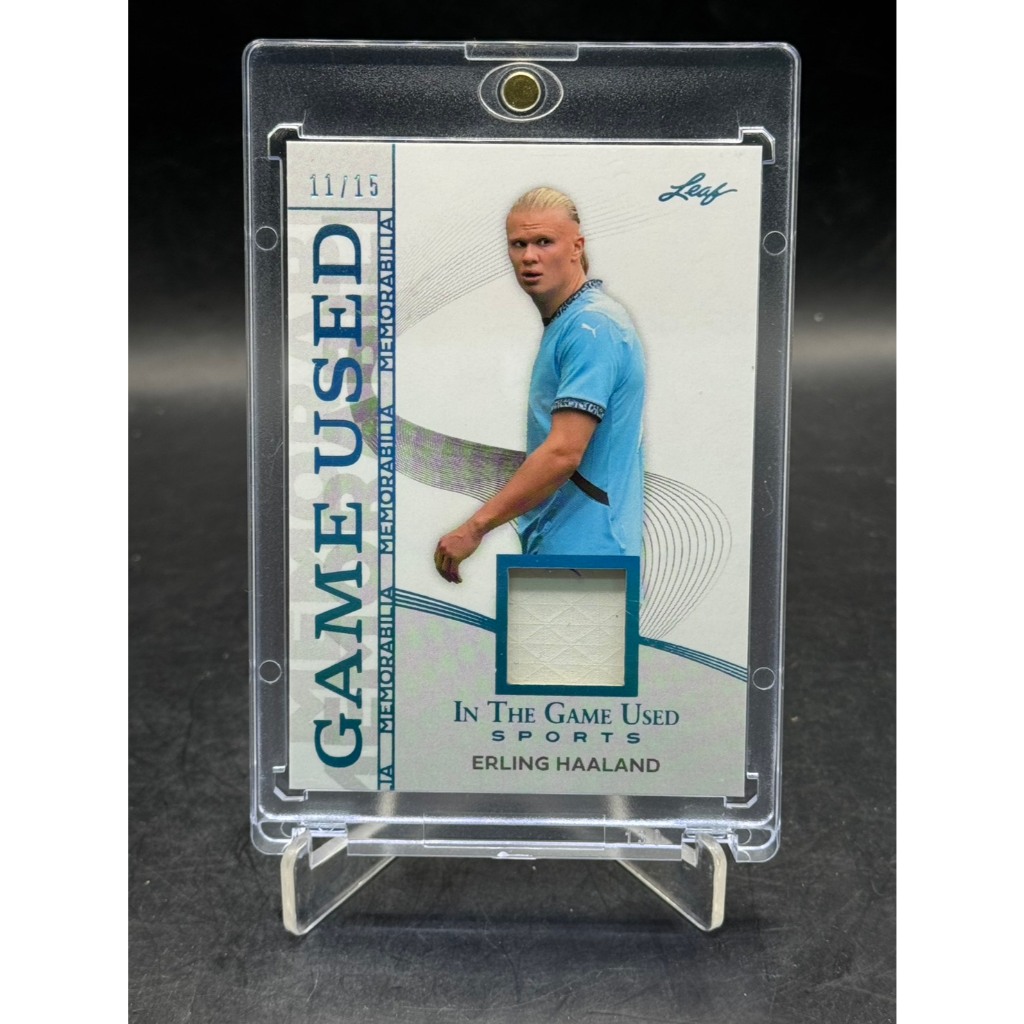 2025 Leaf In The Game Used ERLING HAALAND Game Used Jersey /15 #GM-17