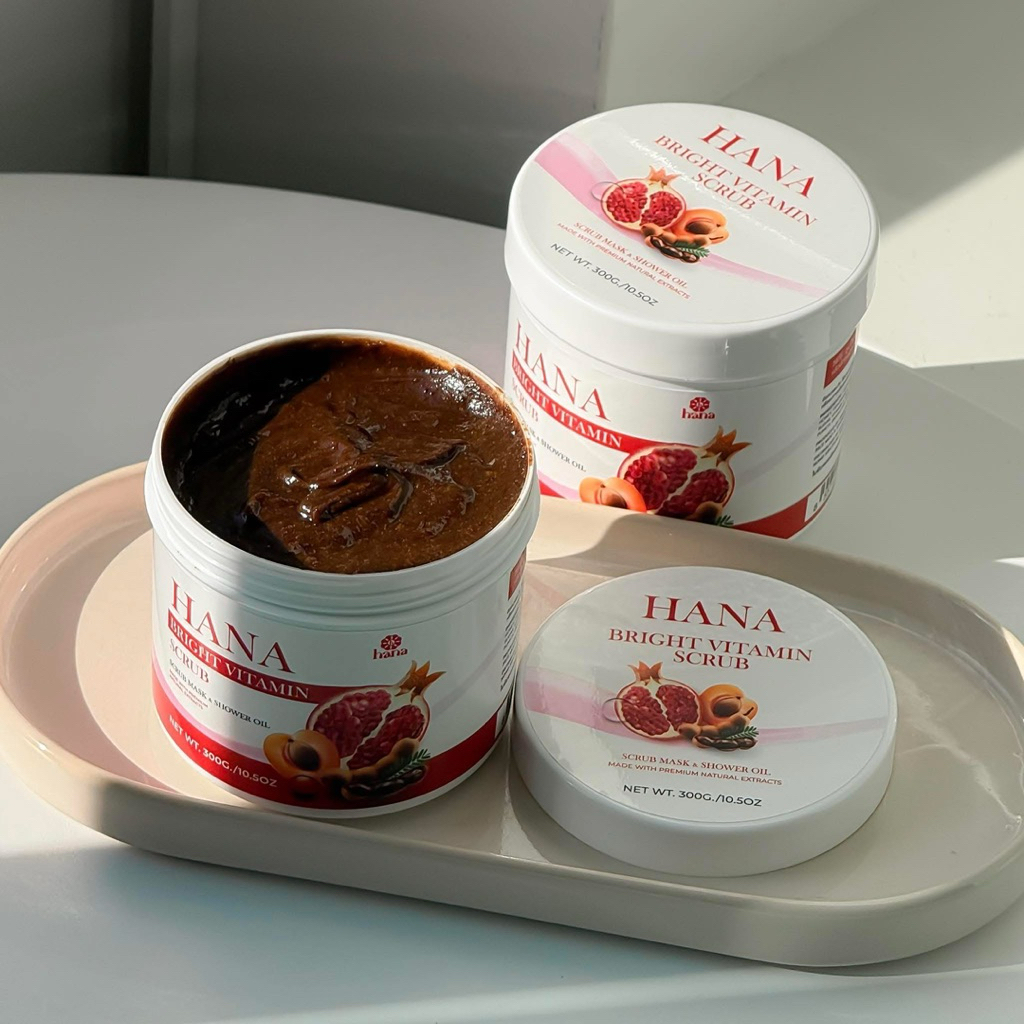 [รับตรงบริษัท]Chuueri Hana Bright Vitamin Scrub ฮานะสครับ สครับผิวขาว สครับขัดผิว สครับชูเอริ 300กรั