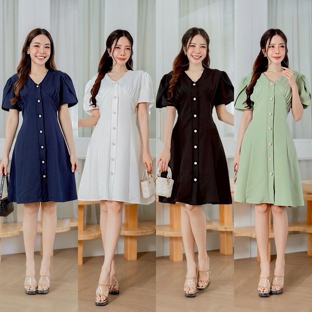 Sophia Dress เดรส Modish สวยหวาน พรางหุ่น ใส่สบายทุกโอกาส